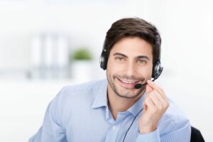 Male receptionist